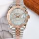 TW Replica Rolex Datejust 2-Tone Rose Gold Strap Black Face Fluted Bezel Watch 41mm (2)_th.jpg